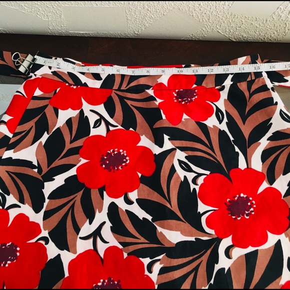 Kate Spade Woven Floral Print Wrap Skirt - Picture 8 of 9